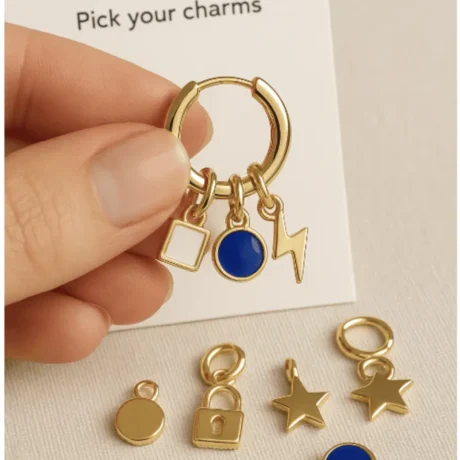 Charm-Lock Hoops (Buildable Earrings)