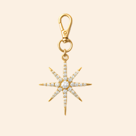 Crystal Starburst Bag Charm