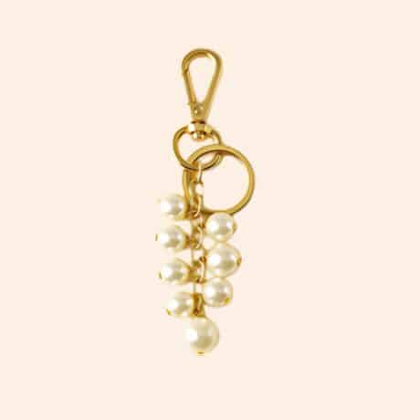 Pearl Cluster Drop Bag Charm