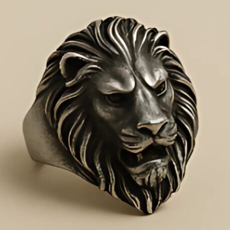 Lion Head Statement Ring