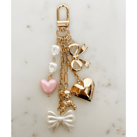 Multi-Charm Dangle Keychain