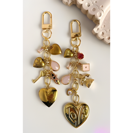 Love & Luxe Multi-Charm Bag Accessory